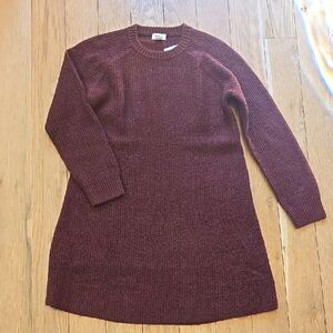 Upwest Cozy Sweater Dress NWT Rust L